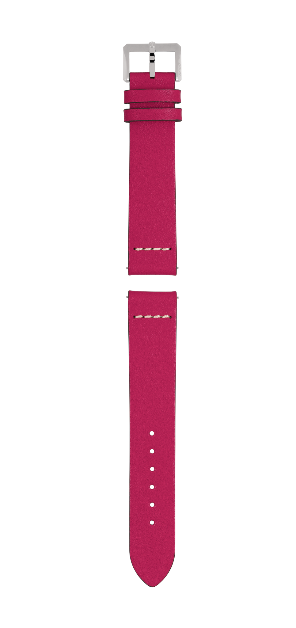 Pink leather strap