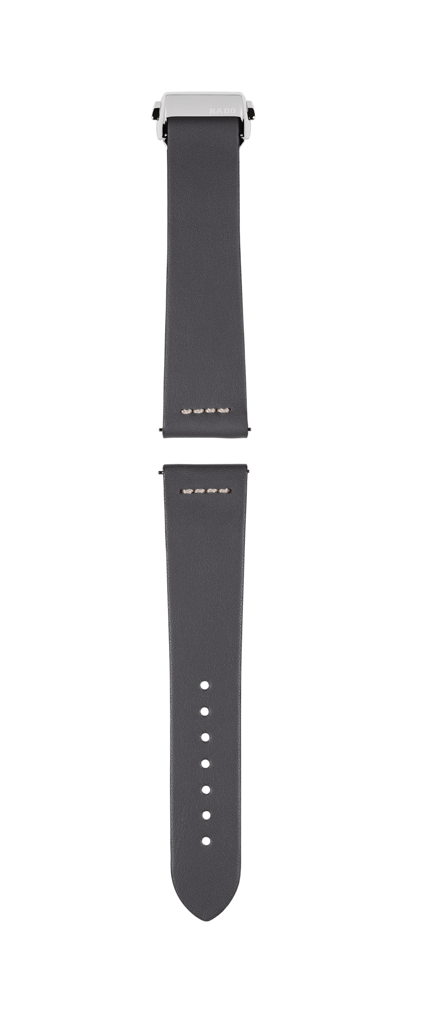 Grey leather strap